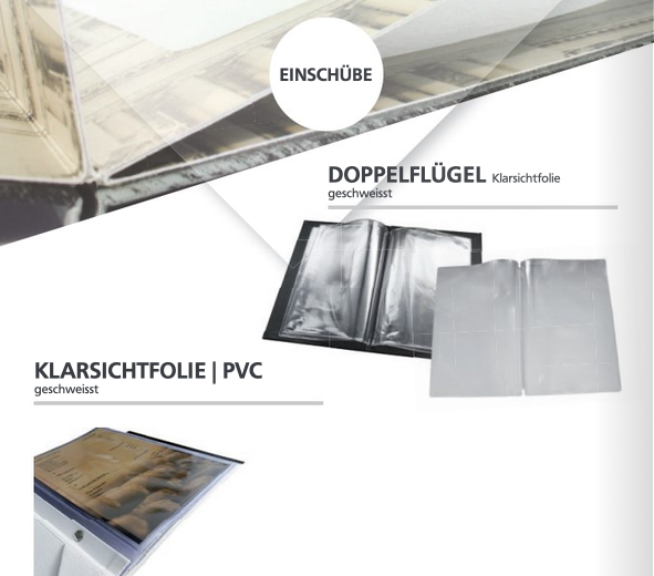 Einschübe für Speisekarten