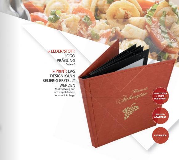 Speise- und Getränkekarte - Libro Pro