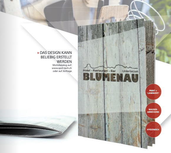 Speise- und Getränkekarte - Swiss Card