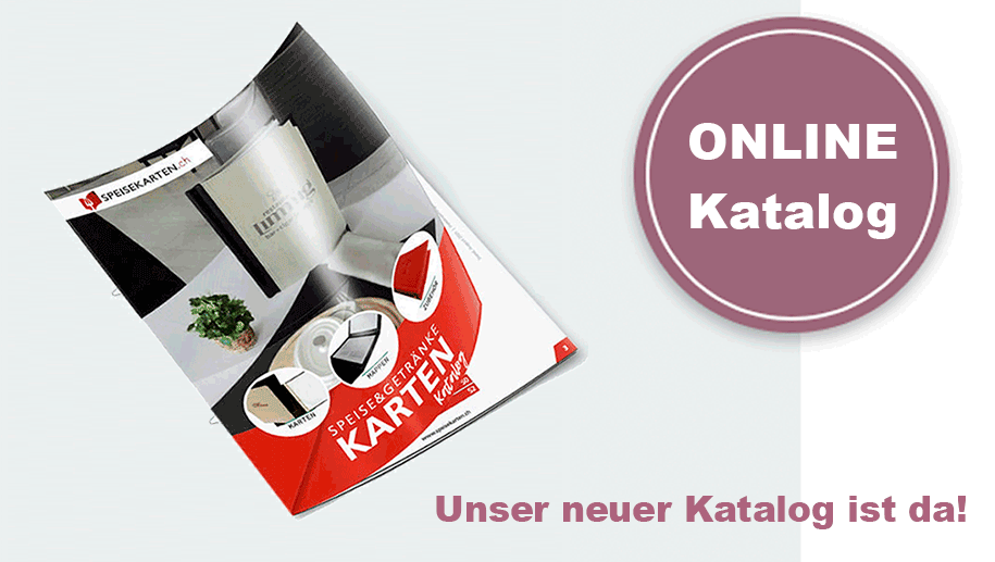 Unser Blätterkatalog für Speisekarten und Mappen